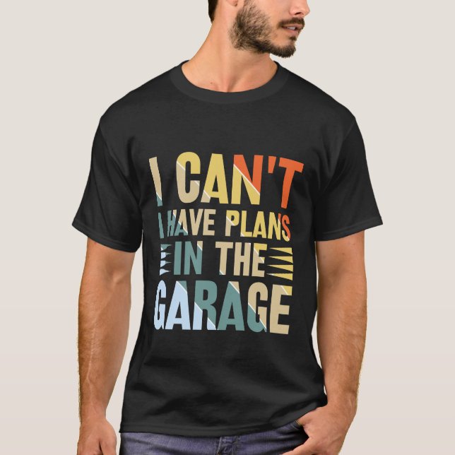 Camiseta Funny Garage planeja arte (Frente)