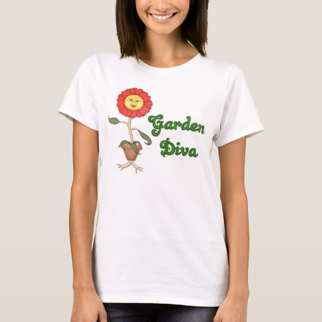 Camiseta Funny Garden Diva (Frente)