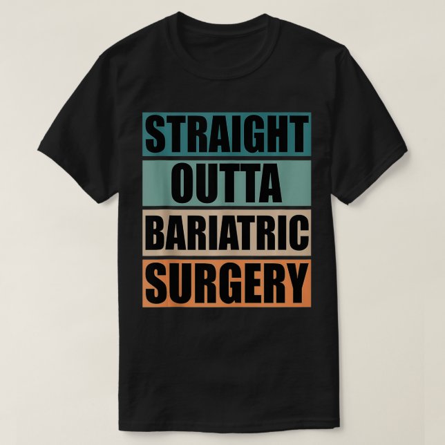 Camiseta Funny Gastric Sleeve Bariatric VSG Surgery Gastric (Frente do Design)