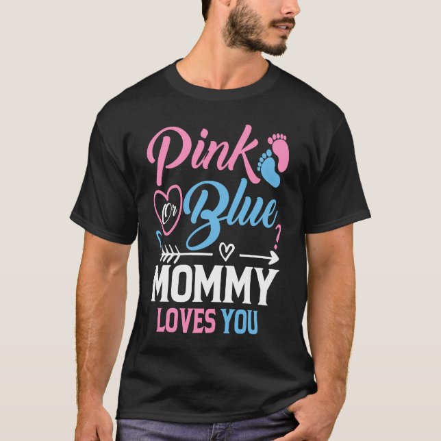 Camiseta Funny Gender reveal mommy mom Quote (Frente)