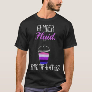 Camiseta Funny Genderfluido Fluido Não Binário Sexo Líquido
