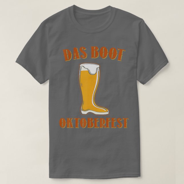Camiseta Funny German Beer Das Boot Munique Alemanha Oktobe (Frente do Design)