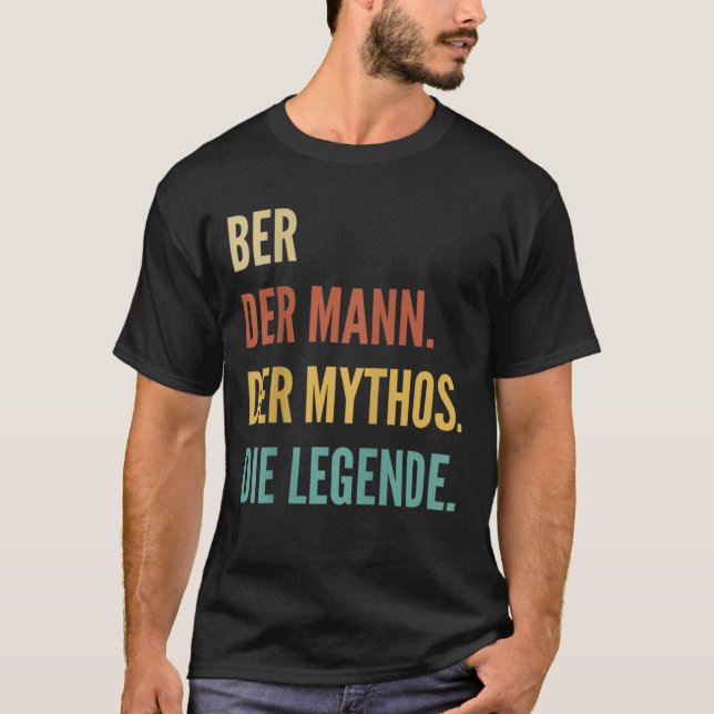 Camiseta Funny German First Name Design - Ber (Frente)