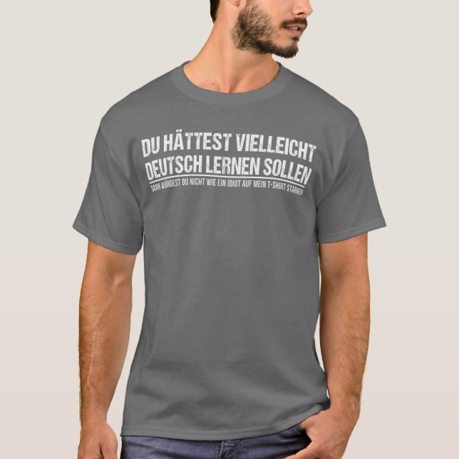 Camiseta Funny German Speaker Deutschland Quote Gift friend (Frente)