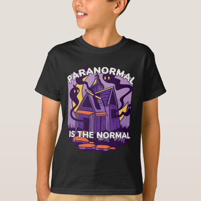 Camiseta Funny Ghost Hunter Para Caça Paranormal Ao Fantasm (Frente)