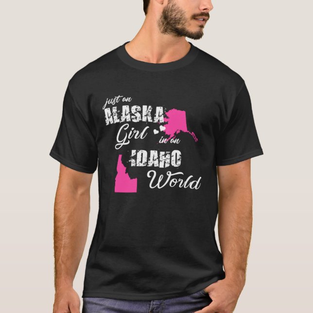 Camiseta Funny Gifts Alaska Shirts Just an Alaska girl in a (Frente)