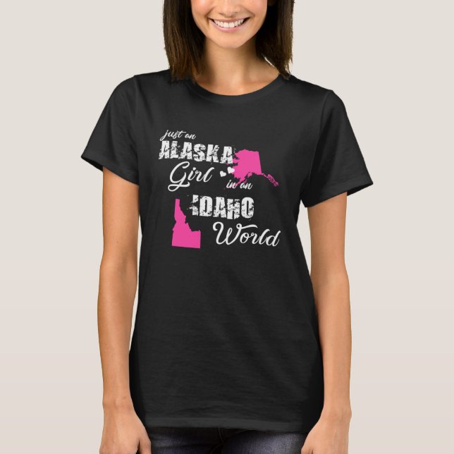 Camiseta Funny Gifts Alaska Shirts Just an Alaska girl in a (Frente)