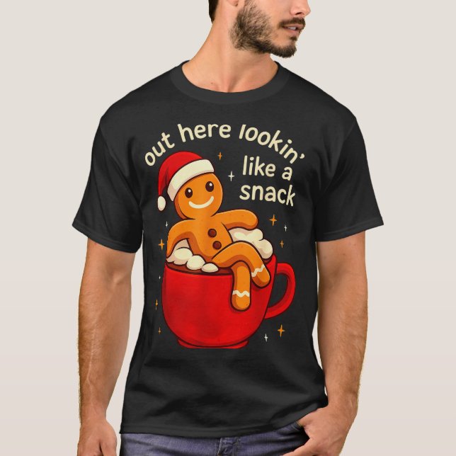 Camiseta Funny Gingerbread Christmas Snack Cookies Boys Tod (Frente)