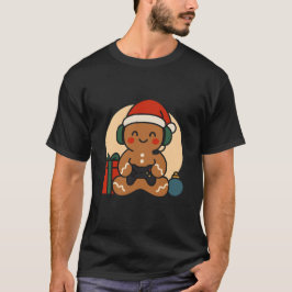 Camiseta Funny Gingerbread Gamer Xmas Retro Controller