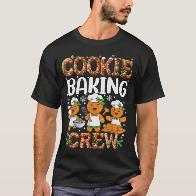Camiseta Funny Gingerbread Lovers Cookie Baking Crew Christ (Frente)