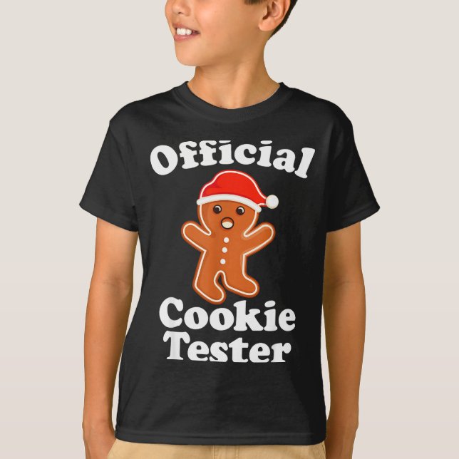 Camiseta Funny Gingerbread Man Cookie Tester Christmas  (Frente)