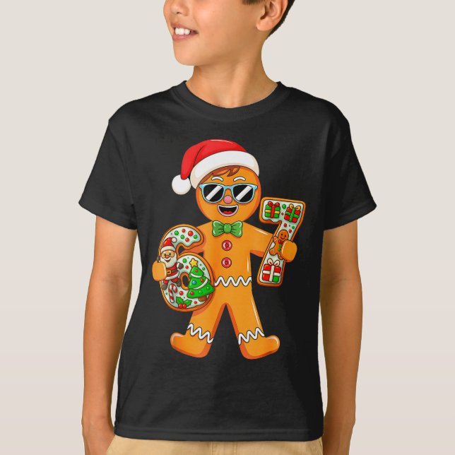 Camiseta Funny Gingerbread Six Seven 67 Gingerbread Man Xma (Frente)