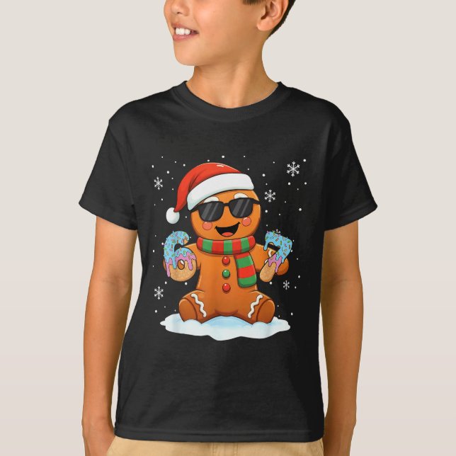 Camiseta Funny Gingerbread Six Seven 67 Ice Cream Drip Chri (Frente)
