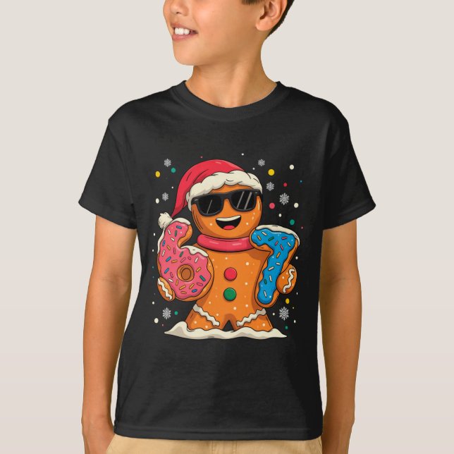 Camiseta Funny Gingerbread Six Seven 67 Ice Cream Drip Chri (Frente)