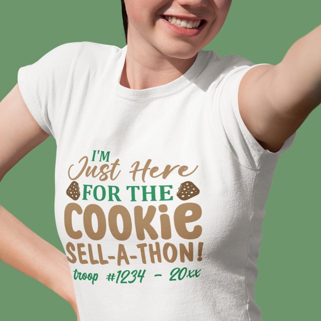 Camiseta Funny Girl Scout Cookie Sell-A-Thon Custom (Criador carregado)