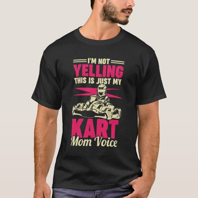 Camiseta Funny Go Kart Racing Mãe Presente (Frente)