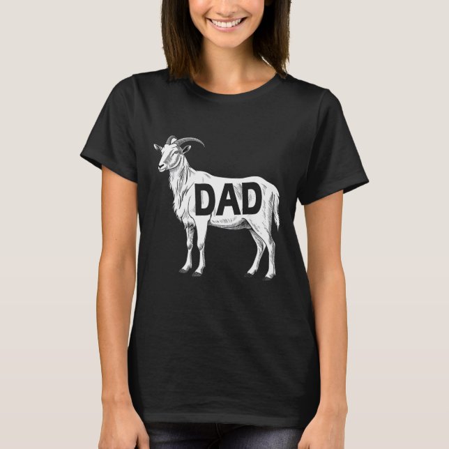 Camiseta Funny Goat Gift Dad Sarcastic Graphic  (Frente)