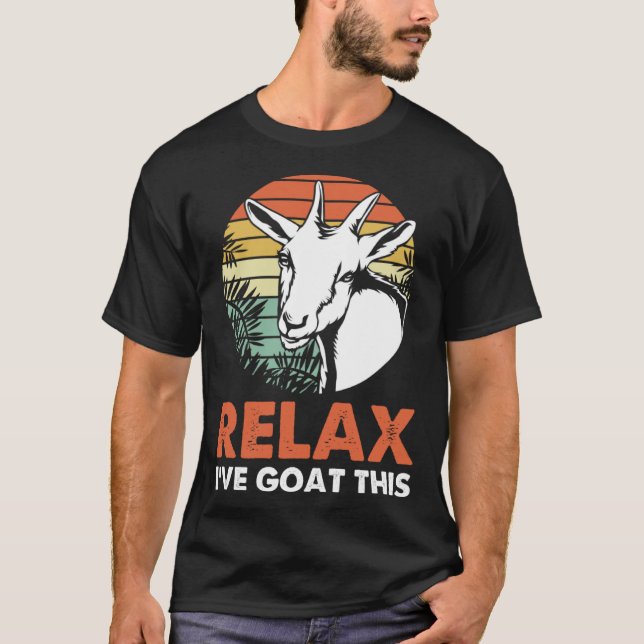 Camiseta Funny Goat Lover Relax Ive Goat This (Frente)
