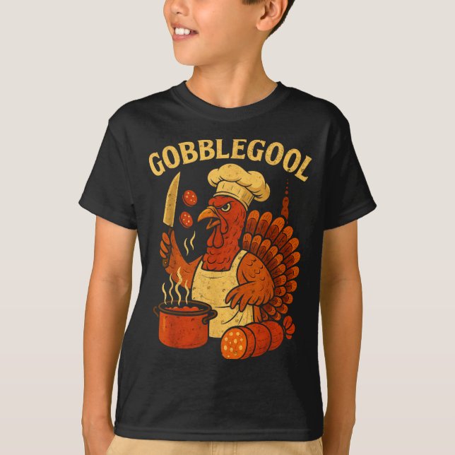 Camiseta Funny Gobbol Italian Gobble Turkey Day Fall Thanks (Frente)
