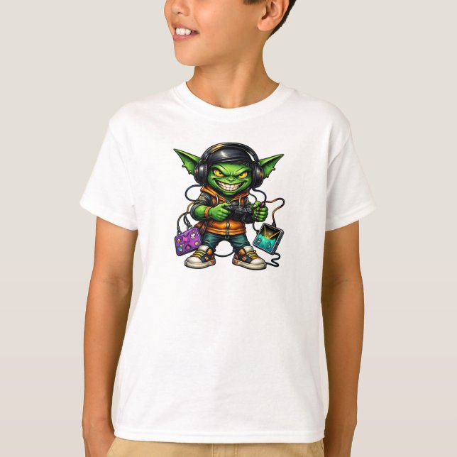 Camiseta Funny Goblin Gamer Character (Frente)