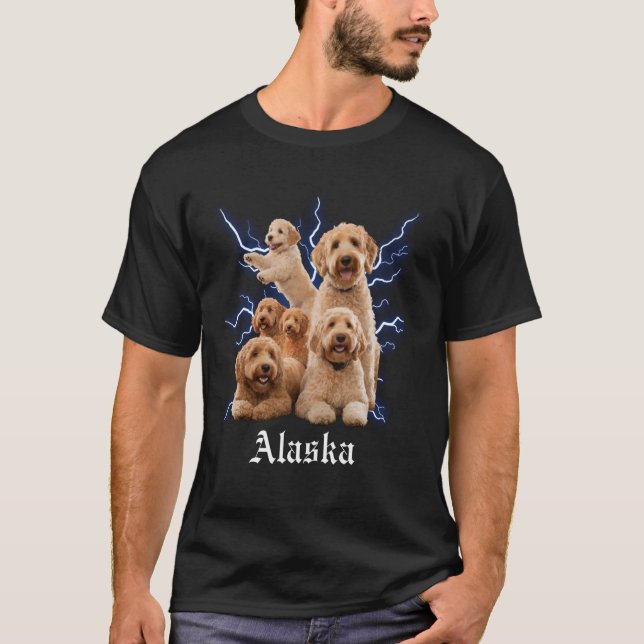 Camiseta Funny Golden Doodle Bootleg Alaska (Frente)