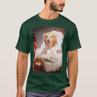 Camiseta Funny Golden Retriever Astronaut Space Mission Ast