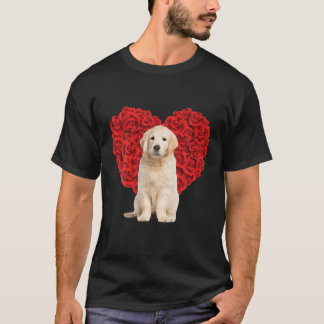 Camiseta Funny Golden Retriever Heart Valentines Day Dog Da