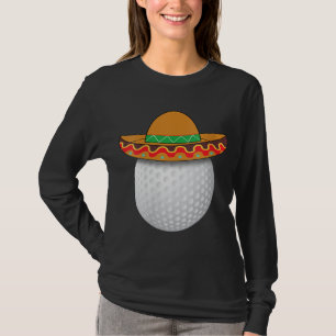 Camiseta Funny Golf Ball Mexicano Esportes Cinco De Mayo Me