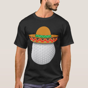 Camiseta Funny Golf Ball Mexicano Esportes Cinco De Mayo Me