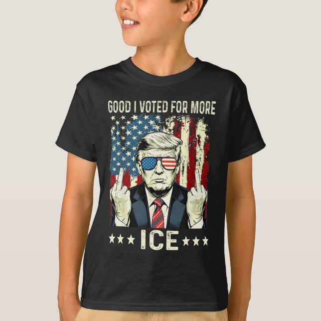 Camiseta Funny Good I Voted For More Ice Patriotic 1  (Frente)