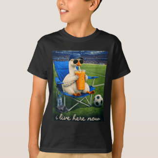 Camiseta Funny Goose Soccer eu moro aqui agora