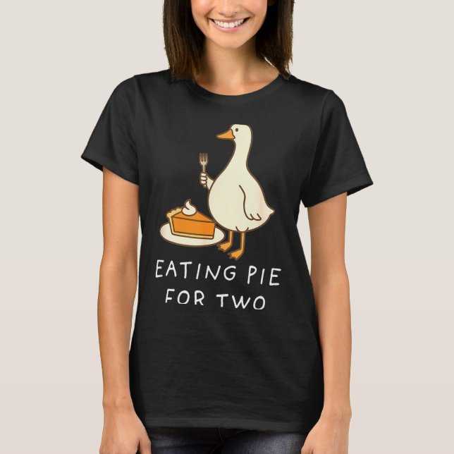 Camiseta Funny Goose Thanksgiving Couples Pregnancy Announc (Frente)