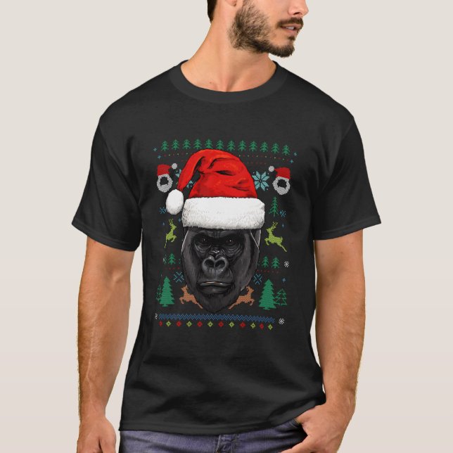 Camiseta Funny Gorilla Apes Mackey Primate Zoo Amante de os (Frente)