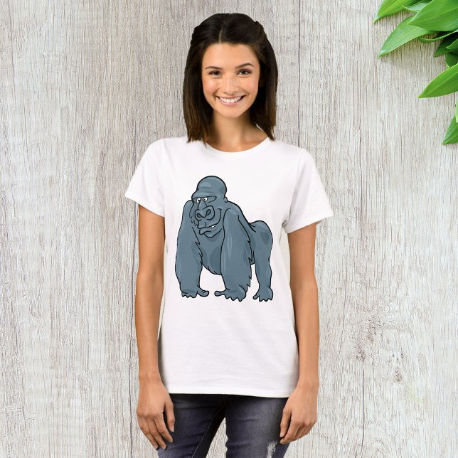 Camiseta Funny Gorilla Legal Blue Ape Design (Criador carregado)