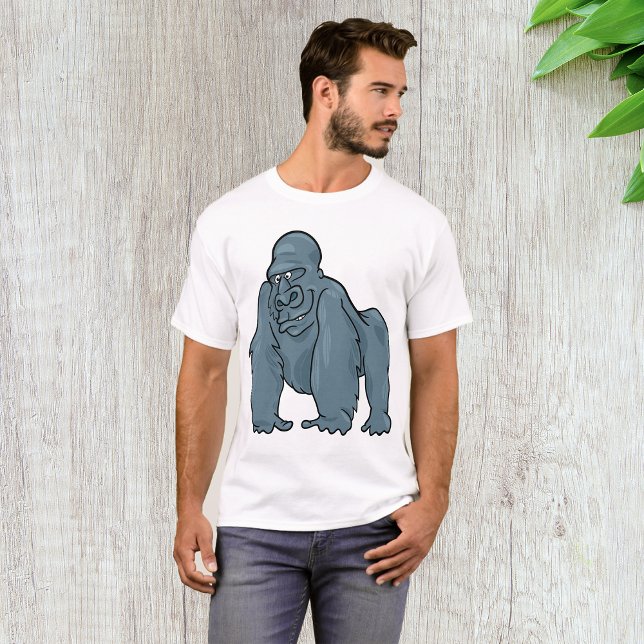 Camiseta Funny Gorilla Legal Blue Ape Design (Criador carregado)