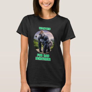 CAMISETA FUNNY GORILLA QUERIA UM MAL COMPORTAMENTO