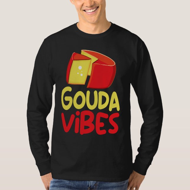 Camiseta Funny Gouda Lover Cheesus More Cheese Brie Gouda V (Frente)