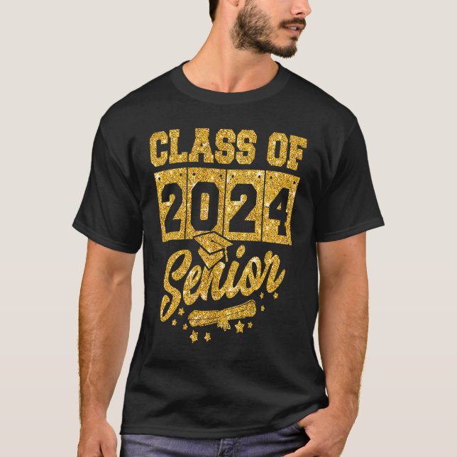 Camiseta Funny Graduation Senior 24 Class Of 2024 Teacher S (Frente)