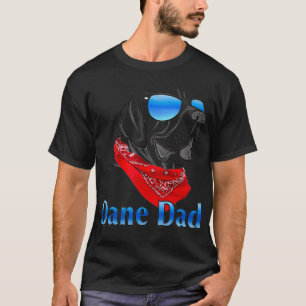Camiseta Funny Great Dane dad design with sunglasses