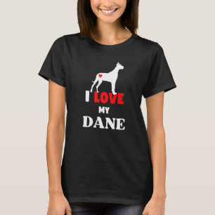 Camiseta Funny Great Dane Dane Dad Dog Dad I Love My Dane