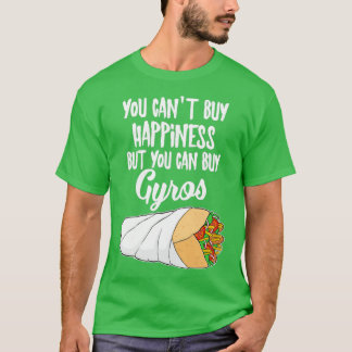 Camiseta Funny Greek Food Happiness Gyro design 
