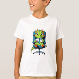Camiseta Funny Green Dragon Cartoon Kids T-Shirt