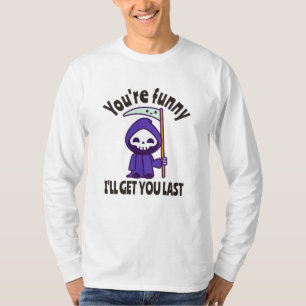 Camiseta Funny Grim Reaper Skeleton Halloween Costume
