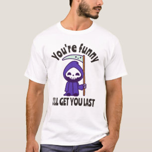 Camiseta Funny Grim Reaper Skeleton Halloween Costume