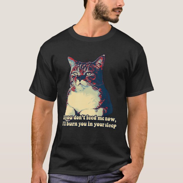 Camiseta Funny grumpy cat meme for kitty owners and lovers (Frente)