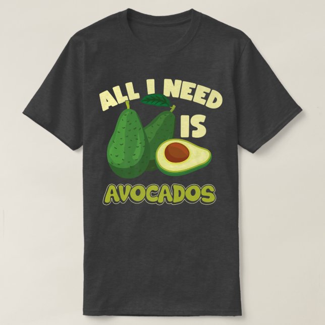 Camiseta Funny Guacamole Meican Vegan Vegetarian Avocado  (Frente do Design)