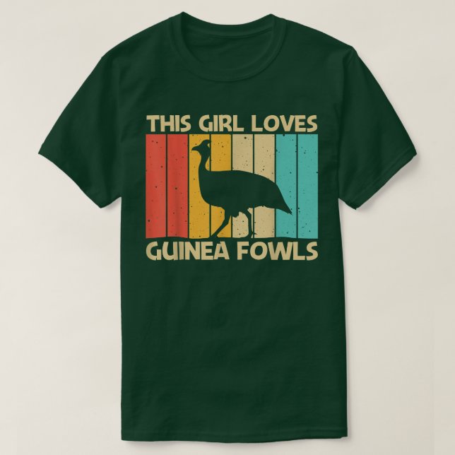 Camiseta Funny Guinea Fowl Design For Girls Women Guinea He (Frente do Design)