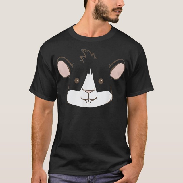 Camiseta Funny Guinea Pig Face Furry Potato  (Frente)