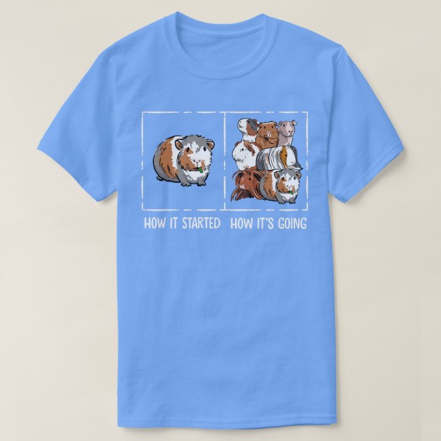 Camiseta Funny Guinea Pig Lover How It Started Meme Cute Ca (Frente do Design)
