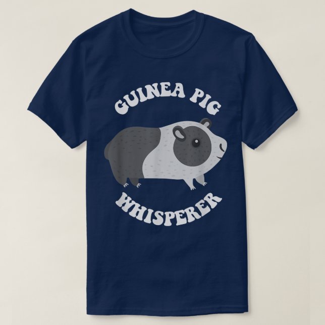Camiseta Funny Guinea Pig Shirt - GUINEA PIG WHISPERER  (Frente do Design)